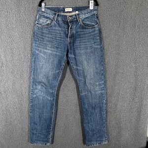 Taylor Stitch Democratic Selvedge Straight Fit Button Fly Jeans Men's Size 32*31